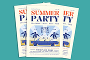 Summer Party Flyer, a Flyer Template by Gumico Studio. (Thumbnail 3 of 3)