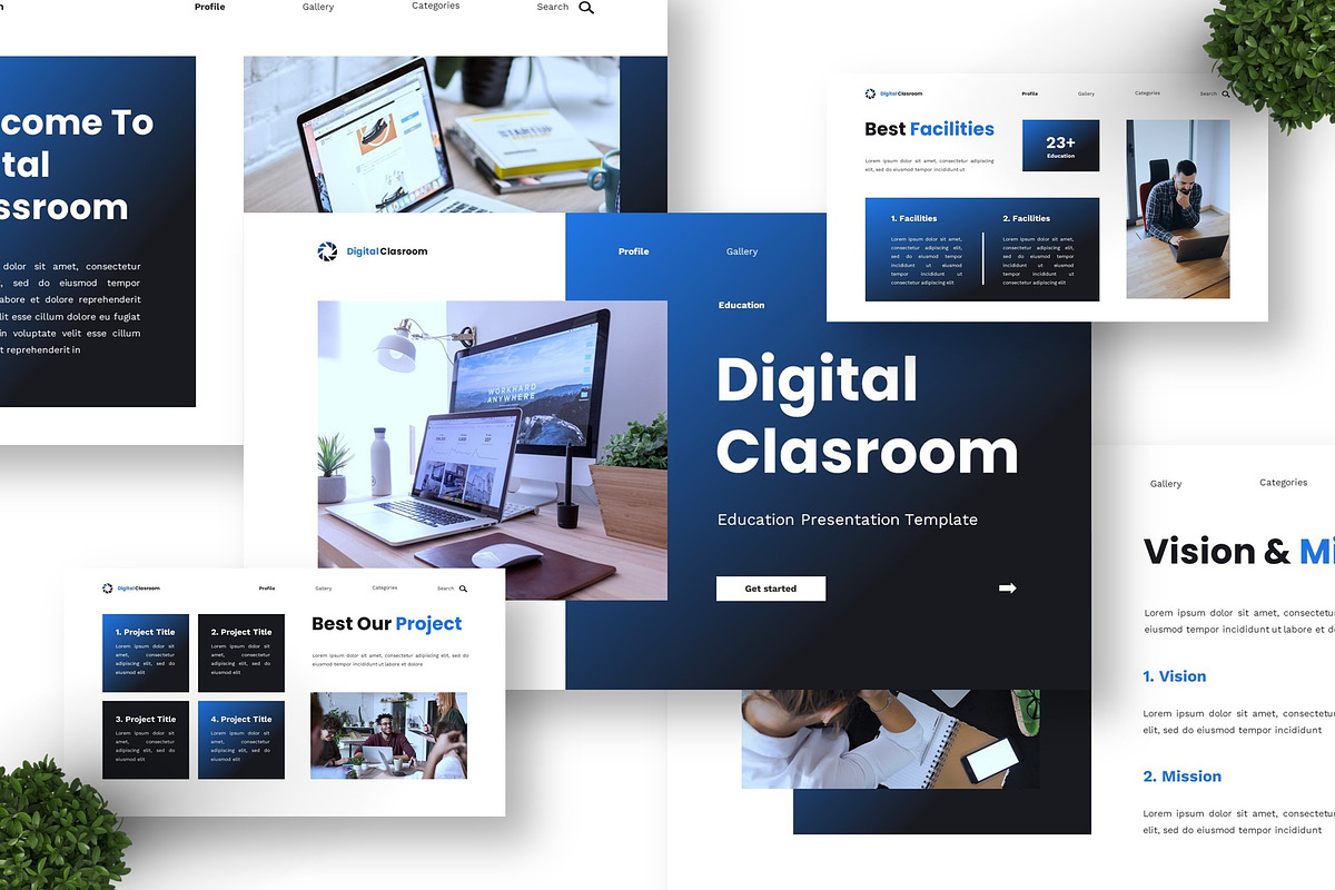 Digital Clasroom - Education PPT, a Presentation Template by Deepslide Studio (Photo 4 of 6)