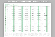 Year Planner 2027 (YP025-27-R), a Stationery Template by mikhailmorosin (Thumbnail 3 of 5)