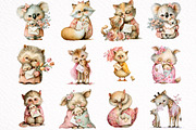 Mother's Day Animals Clipart, an Illustration by DreamArtGraphic (Thumbnail 5 of 8)