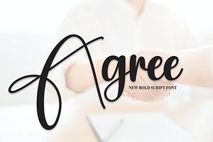 Agree Script Font