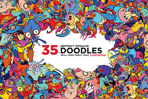 35 Abstract Doodle Illustrations