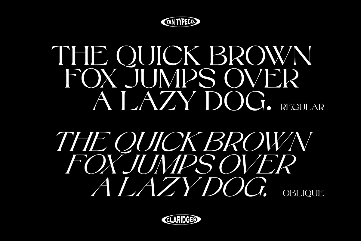 TAN - CLARIDGES, a Font by TanType (Photo 12 of 13)