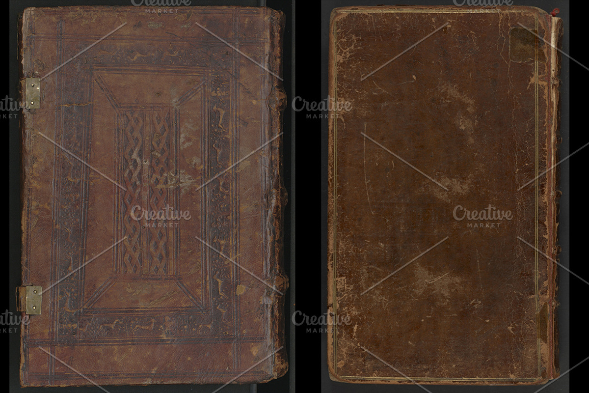 Distressed Antique Book Cover Textur, a Texture Graphic by Blue Line Design