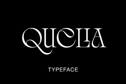 Quelia - Organic Display Font
