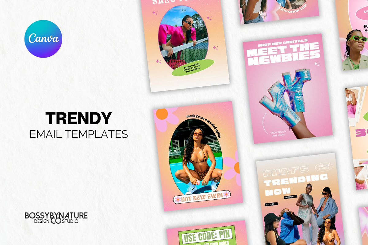 TRENDY | Fashion Email Templates, a Marketing Template by BossyByNature Designs (Photo 1 of 4)