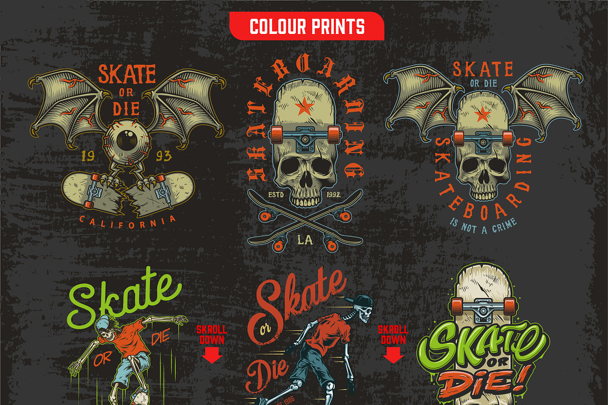 Skate board bundle, a Poster Template by DGIM studio (Photo 4 of 8)