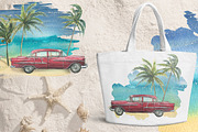 Cuba beach holiday watercolor, a Transportation Illustration by NATASHA CHU (Thumbnail 6 of 21)