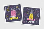 Smoothie drinks set + backgrounds, a Food Illustration by Good Studio (Thumbnail 25 of 25)