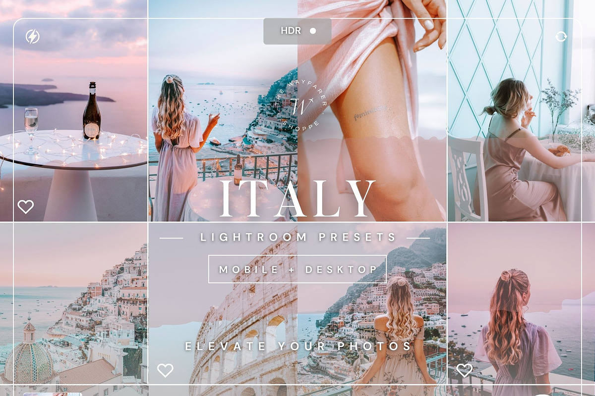 150+ Euro Summer Lightroom Presets, a Preset Add-On by TheWayfarerShoppe (Photo 3 of 10)