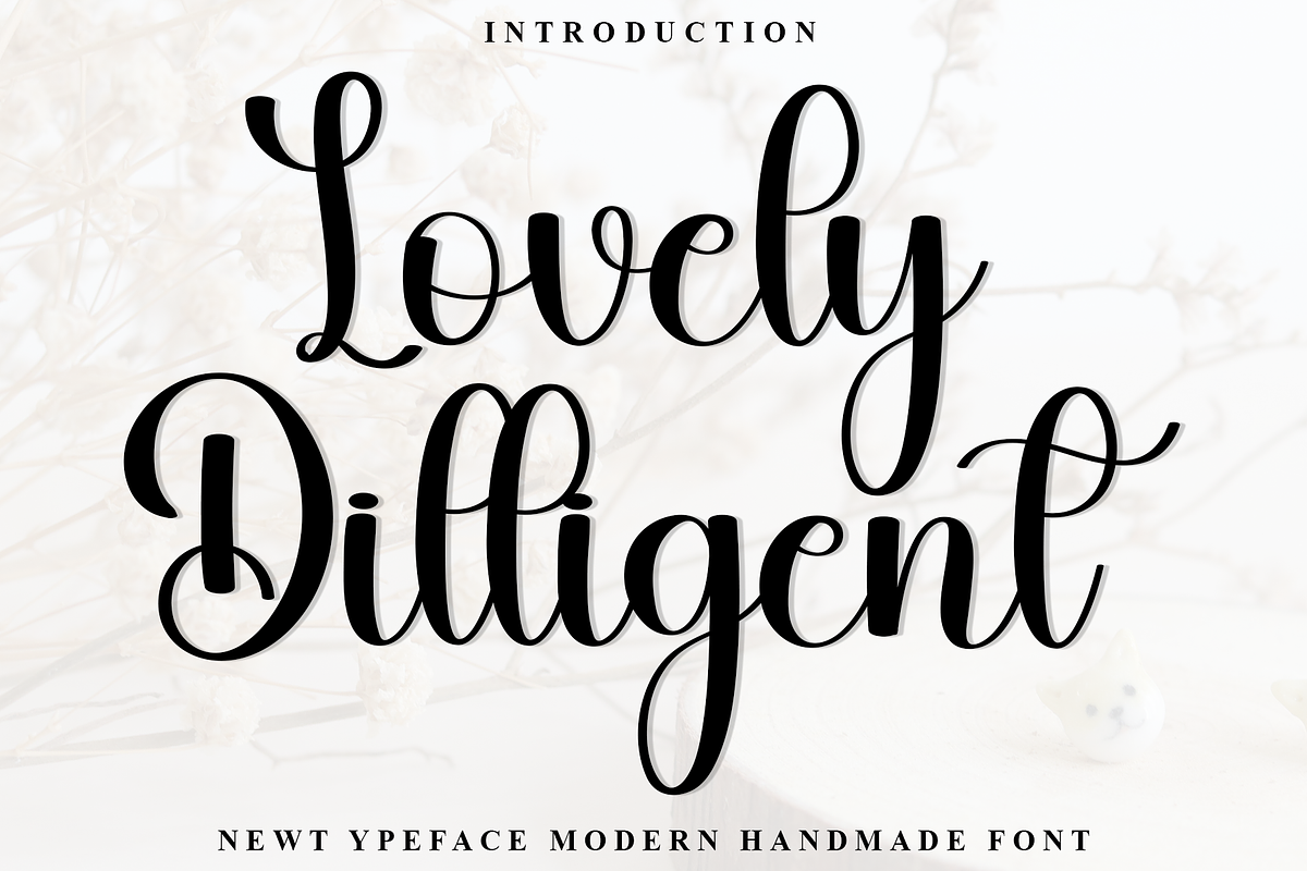 Lovely Dilligent, a Handwritten Font by FreshTypeINK (Photo 1 of 9)