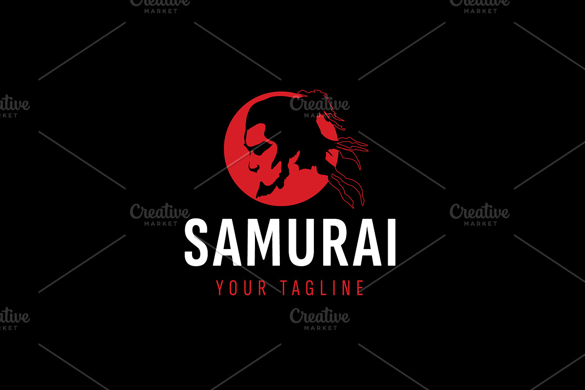 samurai logo icon illustration, a Branding & Logo Template by Dyn Studio