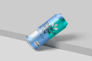 Energy Drink Can Mockups