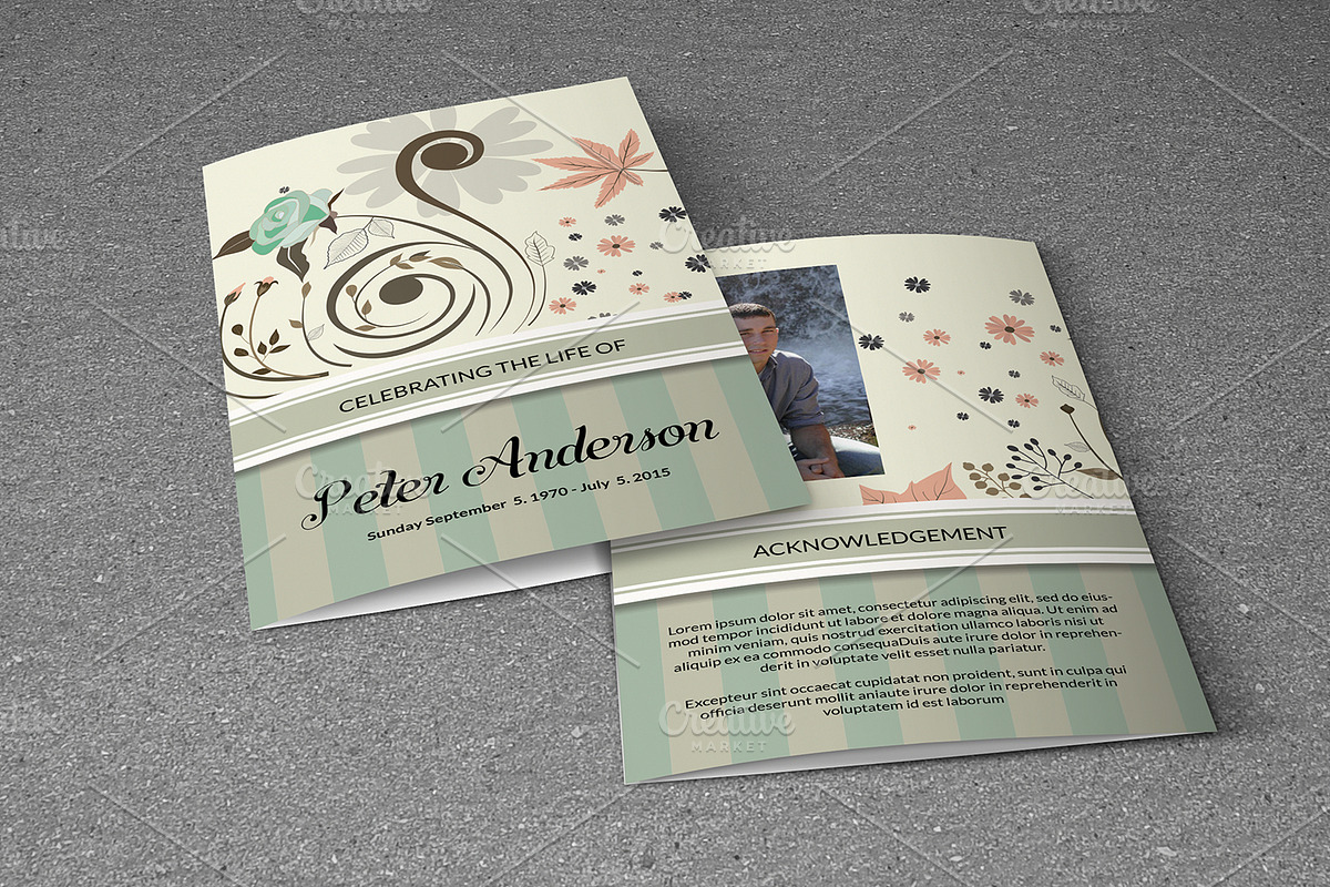 Funeral Program Template-V474, a Brochure Template by Template Shop (Photo 5 of 5)