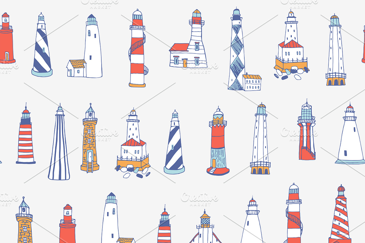 Lighthouse, a Pattern Graphic by GooseFrol (Photo 7 of 10)