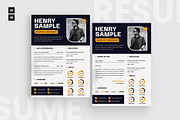 Creative Business Resume CV, a Resume Template by iDoodle Studio (Thumbnail 1 of 4)