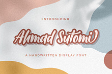 Ahmad Sutomi - Handwritten Font