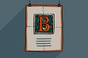 Medieval Beasts Initials, a Blackletter Font by kaer_shop (Thumbnail 7 of 12)