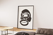 Abstract Face Printable Wall Art, a Background Graphic by C Design Studio (Thumbnail 9 of 16)
