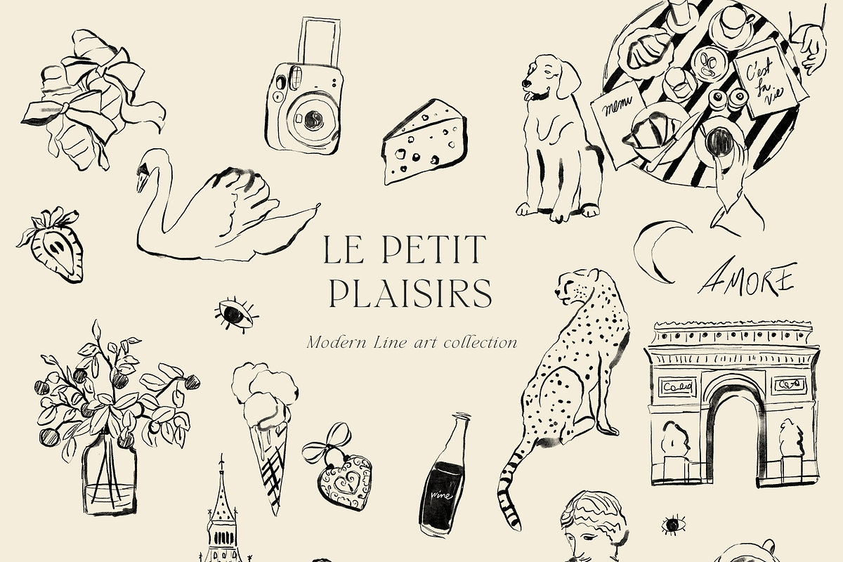 Ink dolce vita womanhood line art, an Object Illustration by Grace Noboa Illustrations (Photo 9 of 17)