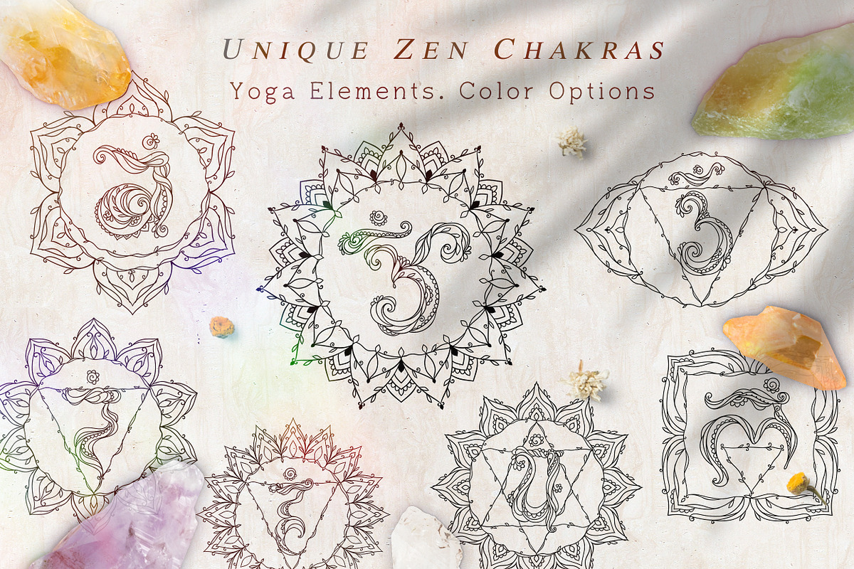 Unique Zen Chakras 40 items, an Illustration by anvinoart (Photo 1 of 13)