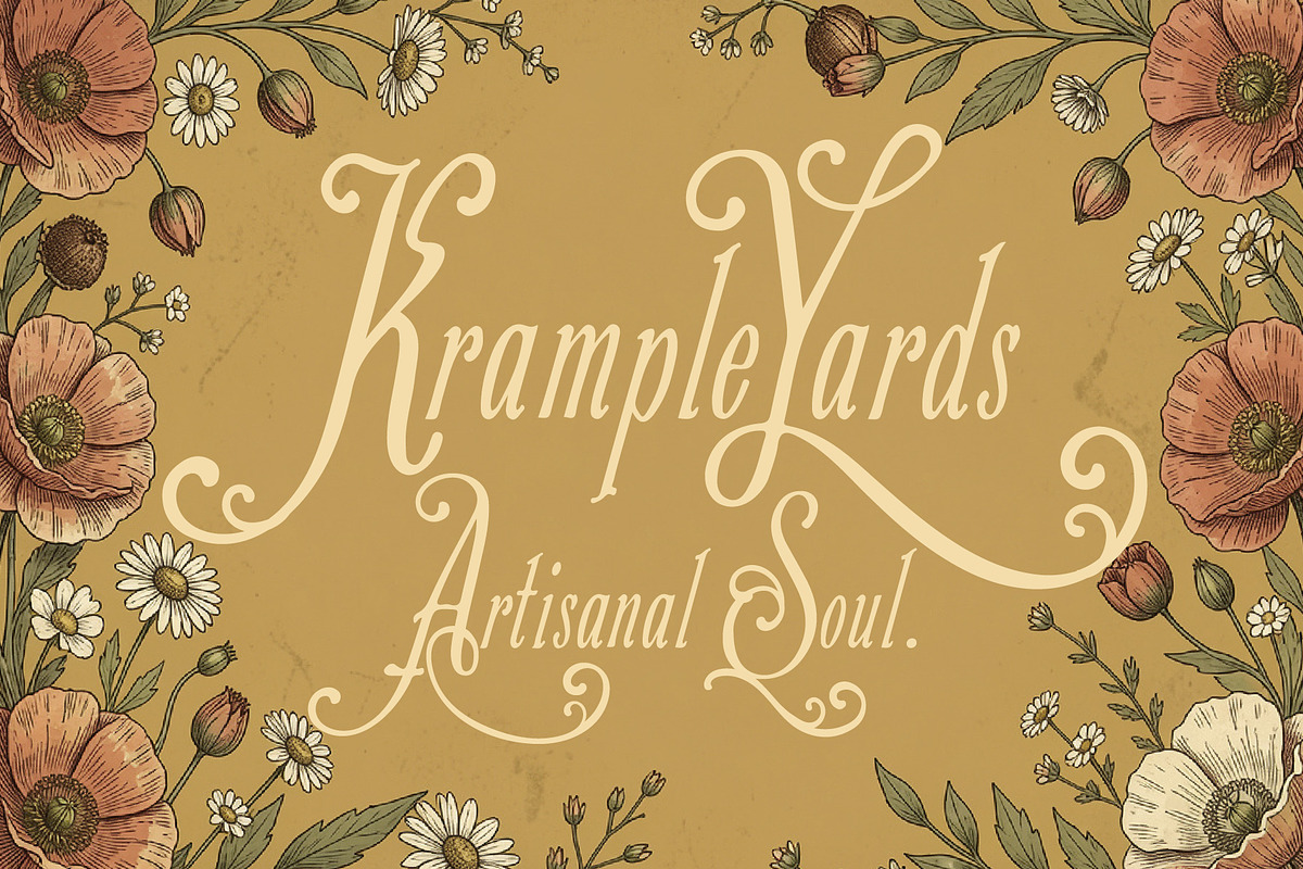 Krample Yards - Artisanal Soul, a Script Font by HypeWorksCo (Photo 1 of 21)
