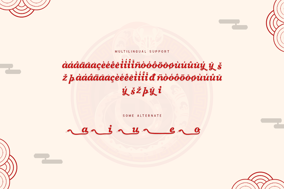 Snake Year - Modern Chinese New Font, a Sans Serif Font by overlaytemplates (Photo 5 of 5)