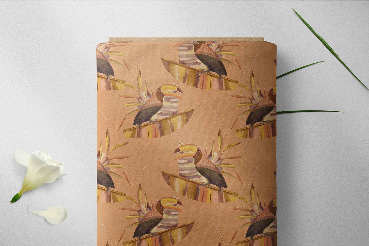 EXOTIC JUNGLE Seamless Pattern, a Pattern Graphic by Madebyia (Photo 6 of 6)