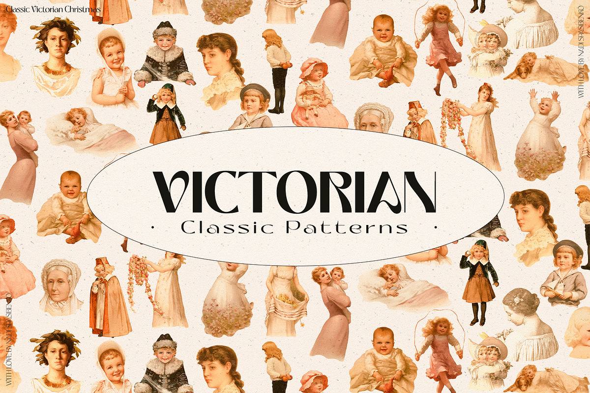 Victorian Classic Christmas Patterns, a Pattern Graphic by nadispasibenko (Photo 5 of 13)