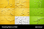 Cracking paint on wall. 53 images, a Texture Graphic by Handmadefont (Thumbnail 7 of 12)