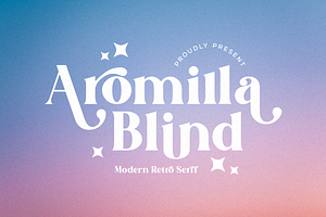 Aromilla Blind Font