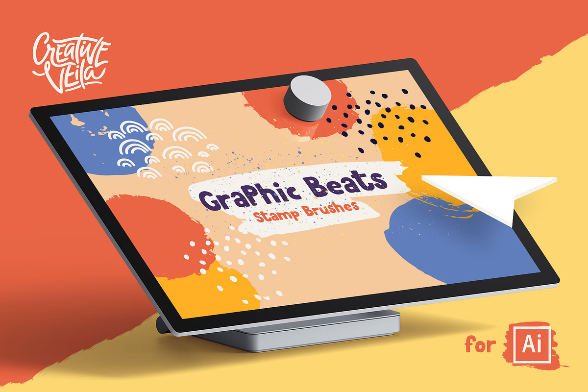 Graphic Beats: Illustrator Brushes, a Brush Add-On by Creative Veila (Photo 1 of 12)