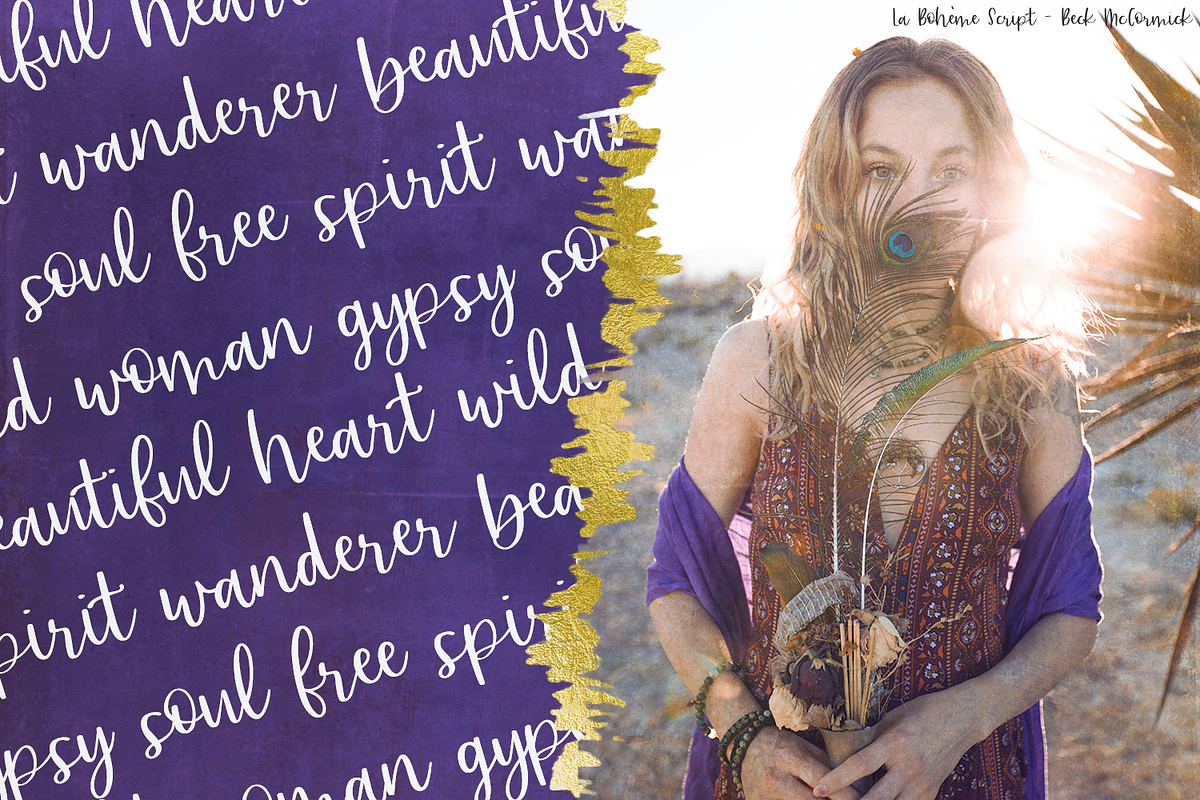 La Boheme Script, a Script Font by Beck McCormick (Photo 7 of 10)