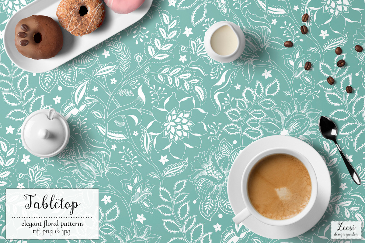 Indira Floral Patterns & Motifs, a Pattern Graphic by Zeesi Design Garden (Photo 8 of 11)