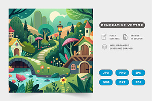 Whimsical fairy tale castle outline, a Graphic by SaroStock
