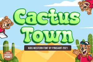 Cactus Town – Kids Font, a Serif Font by Pinisi ART