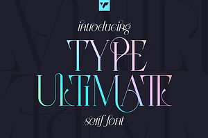 Type Ultimate - Serif Logo Font