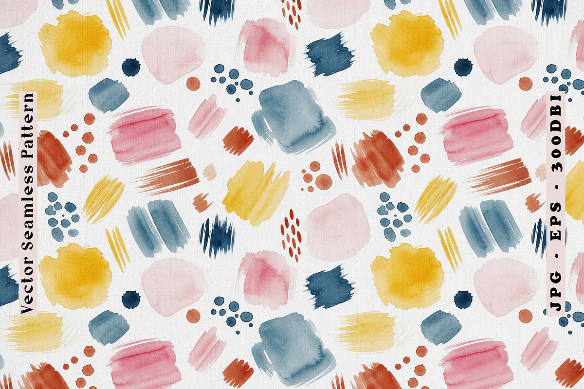 Vintage Watercolor Seamless Vector, a Pattern Graphic by one-touch (Photo 1 of 10)