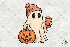 Halloween girl ghost Png, an Illustration by Craft Nest