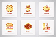 Bakery | 16 Thin Line Icons, an Outline Icon by Alex Blogoodf (Thumbnail 5 of 7)