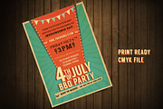 Retro BBQ Invitation Flyer, an Invitation Template by pallabip (Thumbnail 2 of 5)