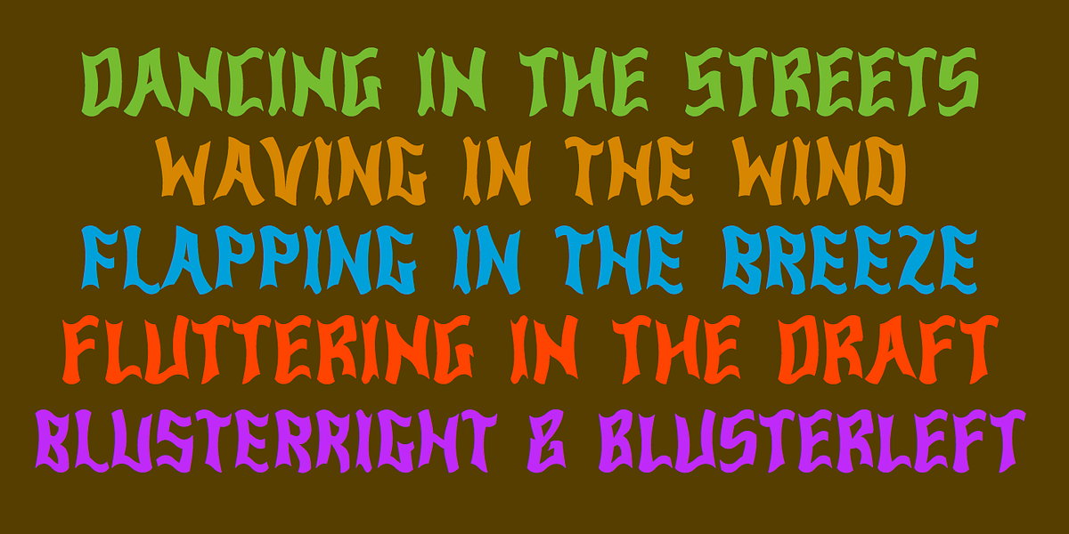 Bluster, a Sans Serif Font by Ingrimayne Type (Photo 2 of 5)