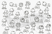 Doodle Baby clipart, an Object Graphic by Ladle&co. (Thumbnail 2 of 2)