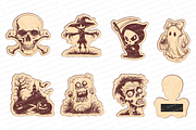 Halloween laser cutting ornaments, a Pattern Graphic by MegaPrezencik (Thumbnail 4 of 6)