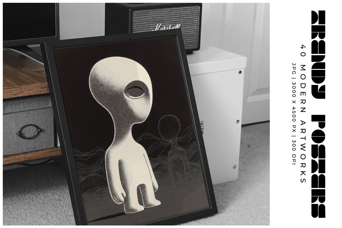 Trendy Modern Art Posters, a Decorative Illustration by Digital Art Creations (Photo 9 of 10)
