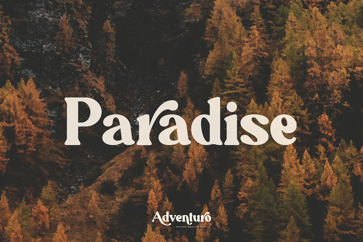 Adventuro – Retro Serif Font, a Serif Font by Pen Culture (Photo 10 of 12)