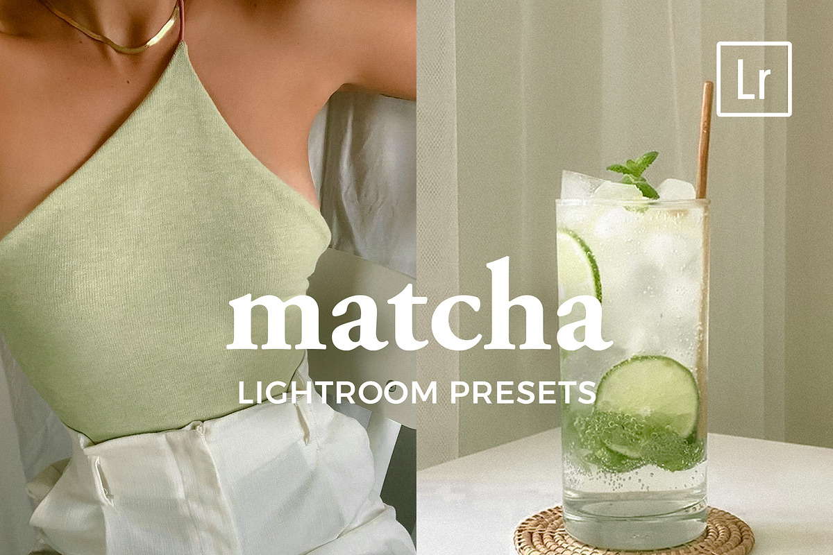 4 Lightroom Presets MATCHA, an Action Add-On by Graace Studio (Photo 1 of 8)