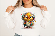 Whimsical Easter Funny Chick Clipart, an Illustration by Craft Nest (Thumbnail 7 of 11)