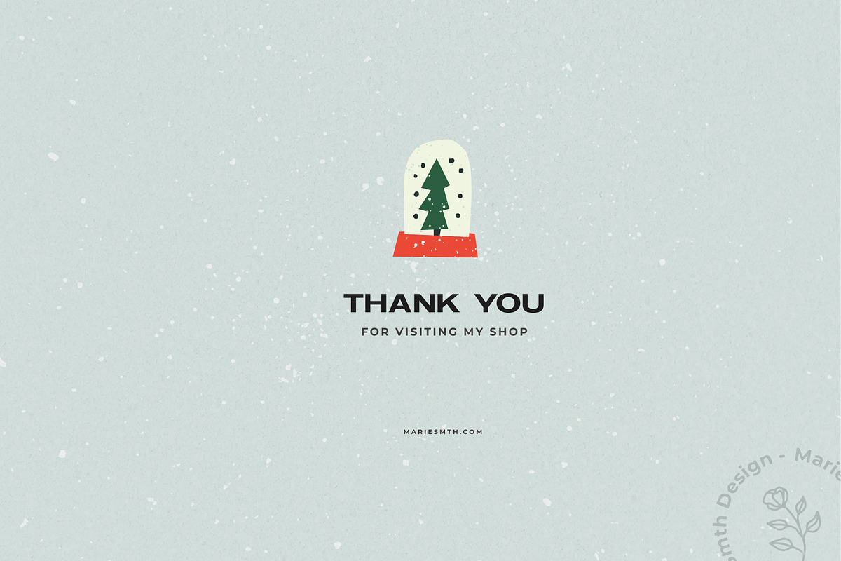 Merry Christmas vector graphics, a Decorative Illustration by Marie Smth (Photo 6 of 6)