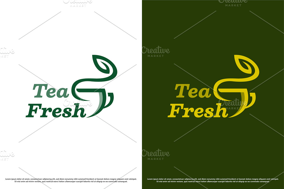 Tea Cup Cafe Logo Design Template, a Branding & Logo Template by Morvana Crew (Photo 1 of 2)